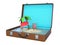 Mini Island Inside Suitcase 3D