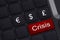 Mini keyboard with button saying Crisis