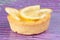Mini lemon fruit tart