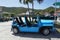 The Mini Moke car on the island of Saint Barthelemy, a French-speaking Caribbean island commonly known as St. Barts