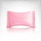 Mini packaging pink rectangular, sachet, stick