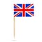Mini Paper United Kingdom Pointer Flag. 3d Rendering