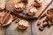 Mini pecan pies baked in a muffin tin