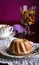 Mini Pound Cake - Almond Lemon Drizzle, Purple Background