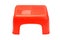 Mini red plastic stool