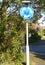 Mini Roundabout Sign United Kingdom in an Urban Setting