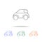 Mini small urban city vehicle line icon. Types of cars Elements in multi colored icons for mobile concept and web apps. Thin line