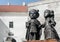 Mini-statues of castle Palanok, Mukachevo, Ukraine