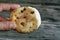Mini traditional Egyptian flat bread with wheat bran and flour, small Aish Baladi or small bread baked in extremely hot ovens, it