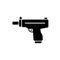 Mini Uzi sub machine gun black icon