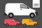 Mini vans mockup cars vehicles icons