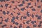 Miniature American flags background