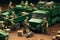 miniature cargo, construction Tractor toy, Miniature people, delivery service,