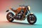 Miniature Classic Motocycle in 3D Render