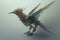 A miniature dragon with hummingbird wings. Generative AI