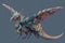 A miniature dragon with hummingbird wings. Generative AI