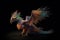 A miniature dragon with hummingbird wings. Generative AI