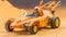 Miniature Dune-buggy Toy Car In Sci-fi Anime Style