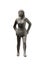 Miniature figurine woman isolatedon white background