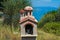 Miniature greek orthodox chapel by the sea