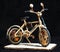 Miniature handicraft of wooden bicycle