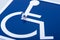 Miniature human with wheelchair Healthcare image