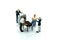 Miniature people : angry businesspeople quarreling,Conflict and