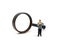 Miniature people: Businessman reading book with Magnifier. Education and business concept.
