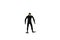 Miniature people : Scuba diver  on white background