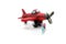 Miniature people : travelers backpack with mini airplane,backp