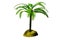Miniature Plastic Palm Tree on White Background