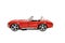 Miniature of retro red car (die cast)