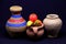 Miniature set of ceramics. Brazilian popular art