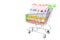 Miniature Shopping Trolley with Refillable Ink Cartridges