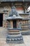 Miniature shrines with Bhumija style superstructure. Swarg Dwara, Door to Heaven, Chennakeshava temple, Belur, Karnataka.