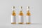 Miniature Spirits / Liquor Bottle Mock-Up - Three Bottles. Blank Label