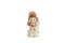 Miniature statue of cute bride with flowers