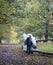 A Miniature Steam Train and Driver