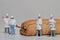 Miniature of a team of cooks with a biscuit