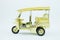 A Miniature Tuktuk on White Background