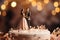 miniature wedding couple figure AI generated