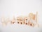 Miniature wooden model cutting artwork craft handmade minimal