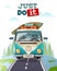 Minibus Journey Travel Background