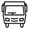 Minibus line icon. Modern minibus vector illustration isolated on white. Public traffic outline style design, designed