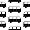 Minibus symbol seamless pattern