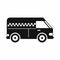 Minibus taxi icon, simple style