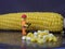 Minifigures cuts corn grains 19