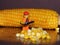 Minifigures cuts corn grains 20