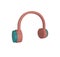 minimal 3d Illustration headphone icon. wireless earphones 3d render