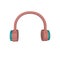 minimal 3d Illustration headphone icon. wireless earphones 3d render